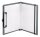 sax design Klemmbrett 2-750-01 DIN A5 auf DIN A4 grau Kunststoff, 1 St.
