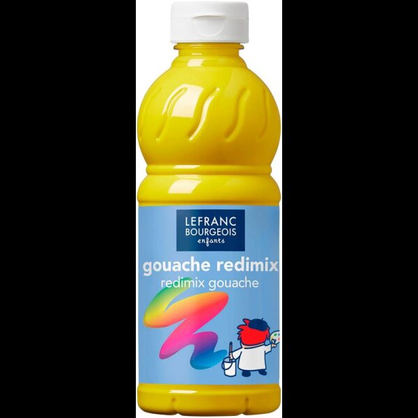 LEFRANC BOURGEOIS Gouache Liquide Redimix Temperafarbe gelb 500,0 ml