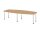 HAMMERBACHER Konferenztisch KT28C asteiche Tonnenform, Rundrohr chrom, 280,0 x 85,0/130,0 x 72,0 - 74,0 cm