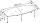 HAMMERBACHER Konferenztisch KT28C asteiche Tonnenform, Rundrohr chrom, 280,0 x 85,0/130,0 x 72,0 - 74,0 cm