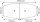 HAMMERBACHER Konferenztisch KT28C asteiche Tonnenform, Rundrohr chrom, 280,0 x 85,0/130,0 x 72,0 - 74,0 cm