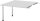 HAMMERBACHER Verbindungsplatte höhenverstellbar KT12C lichtgrau, chrom rechteckig 120,0 x 130,0 x 72,0 - 74,0 cm