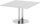 HAMMERBACHER Verbindungsplatte KT12S lichtgrau, chrom rechteckig 120,0 x 130,0 x 74,0 cm