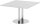 HAMMERBACHER Verbindungsplatte KT12S lichtgrau, chrom rechteckig 120,0 x 130,0 x 74,0 cm