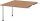 HAMMERBACHER Verbindungsplatte höhenverstellbar KT12C nussbaum, chrom rechteckig 120,0 x 130,0 x 72,0 - 74,0 cm