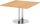 HAMMERBACHER Verbindungsplatte KT12S buche, chrom rechteckig 120,0 x 130,0 x 74,0 cm