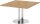 HAMMERBACHER Verbindungsplatte KT12S asteiche, chrom rechteckig 120,0 x 130,0 x 74,0 cm