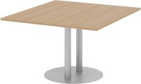 HAMMERBACHER Verbindungsplatte KT12S eiche, silber rechteckig 120,0 x 130,0 x 74,0 cm