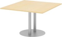 HAMMERBACHER Verbindungsplatte KT12S ahorn, silber rechteckig 120,0 x 130,0 x 74,0 cm