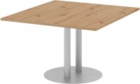 HAMMERBACHER Verbindungsplatte KT12S asteiche, silber rechteckig 120,0 x 130,0 x 74,0 cm