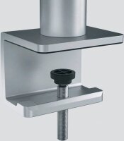 DURABLE Monitor-Halterung 508723 silber für 1 Monitor und 1 Tablet, Tischklemme