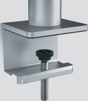DURABLE Monitor-Halterung 508723 silber für 1 Monitor und 1 Tablet, Tischklemme