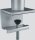 DURABLE Monitor-Halterung 508723 silber für 1 Monitor und 1 Tablet, Tischklemme