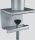 DURABLE Monitor-Halterung 508723 silber für 1 Monitor und 1 Tablet, Tischklemme