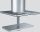 DURABLE Monitor-Halterung 508823 silber für 1 Monitor und 1 Tablet, Tischbohrung