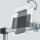 DURABLE Monitor-Halterung 508823 silber für 1 Monitor und 1 Tablet, Tischbohrung