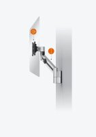 DURABLE Monitor-Halterung 509023 silber für 1 Monitor, Wandhalterung