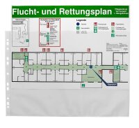 Lands Prospekthüllen DIN A3 quer transparent genarbt 0,08 mm, 10 St.