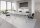 HAMMERBACHER Konferenztisch KT40C lichtgrau Tonnenform, Rundrohr chrom, 400,0 x 85,0/130,0 x 72,0 - 74,0 cm