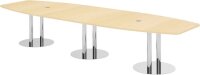 HAMMERBACHER Konferenztisch KT40S ahorn Tonnenform,...