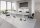 HAMMERBACHER Konferenztisch KT40S lichtgrau Tonnenform, Rundrohr chrom, 400,0 x 85,0 - 130,0 x 74,0 cm