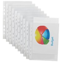 Lands Prospekthüllen DIN A5 transparent genarbt 0,08...