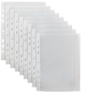 Lands Prospekthüllen DIN A5 transparent genarbt 0,08 mm, 100 St.
