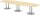 HAMMERBACHER Konferenztisch KT40S ahorn Tonnenform, Rundrohr silber, 400,0 x 85,0 - 130,0 x 74,0 cm