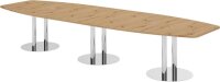 HAMMERBACHER Konferenztisch KT40S asteiche Tonnenform,...