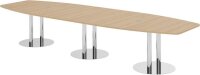 HAMMERBACHER Konferenztisch KT40S eiche Tonnenform,...