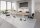 HAMMERBACHER Konferenztisch KT40S eiche Tonnenform, Rundrohr chrom, 400,0 x 85,0 - 130,0 x 74,0 cm