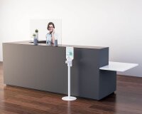 PAPERFLOW Desinfektionsspender stehend PUGH.13 weiß Stahl 1,0 l, 1 St.