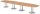 HAMMERBACHER Konferenztisch KT52S asteiche Tonnenform, Rundrohr silber, 520,0 x 85,0 - 130,0 x 74,0 cm