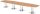 HAMMERBACHER Konferenztisch KT52S asteiche Tonnenform, Rundrohr chrom, 520,0 x 85,0 - 130,0 x 74,0 cm