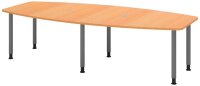 HAMMERBACHER Konferenztisch KT28C buche Tonnenform,...