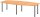 HAMMERBACHER Konferenztisch KT28C buche Tonnenform, Rundrohr grau, 280,0 x 85,0/130,0 x 72,0 - 74,0 cm