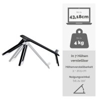 Fellowes Laptop-Ständer I-Spire Klappbar schwarz
