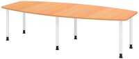 HAMMERBACHER Konferenztisch KT28C buche Tonnenform,...
