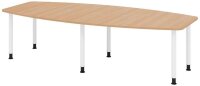 HAMMERBACHER Konferenztisch KT28C eiche Tonnenform,...