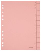 Trennblätter DIN A4 0-9 rosa, 250 g/qm, 100 St.