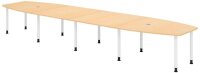 HAMMERBACHER Konferenztisch KT52C ahorn Tonnenform,...
