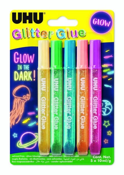 UHU Glow in the dark Klebestifte 10,0 ml, 5 St.