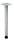 HAMMERBACHER Konferenztisch KT22C ahorn Tonnenform, Rundrohr silber, 220,0 x 83,0 - 103,0 x 72,0 - 74,0 cm