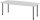 HAMMERBACHER Konferenztisch KT22C lichtgrau Tonnenform, Rundrohr grau, 220,0 x 83,0/103,0 x 72,0 - 74,0 cm