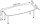 HAMMERBACHER Konferenztisch KT22C eiche Tonnenform, Rundrohr silber, 220,0 x 83,0 - 103,0 x 72,0 - 74,0 cm