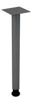 HAMMERBACHER Verbindungsplatte höhenverstellbar KT12C ahorn, grafit rechteckig 120,0 x 130,0 x 72,0 - 74,0 cm
