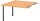 HAMMERBACHER Verbindungsplatte höhenverstellbar KT12C buche, grafit rechteckig 120,0 x 130,0 x 72,0 - 74,0 cm
