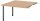 HAMMERBACHER Verbindungsplatte höhenverstellbar KT12C eiche, grafit rechteckig 120,0 x 130,0 x 72,0 - 74,0 cm