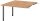 HAMMERBACHER Verbindungsplatte höhenverstellbar KT12C asteiche, grafit rechteckig 120,0 x 130,0 x 72,0 - 74,0 cm