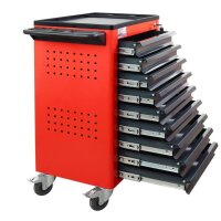 ADB Basic Werkstattwagen rot 9 Schubladen